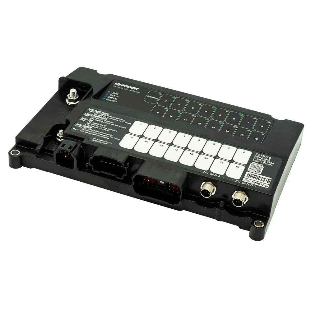 Maretron MPower 16-Channel DC Load Controller Module w/NMEA 2K w/o Connectors [CLMD16]