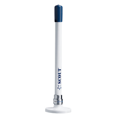 Scout 9" Stubby White VHF Antenna w/Quick Mount Includes 5M RG-58, Mount  Integrated Connector KS-10 [PF AN NVHF00025]
