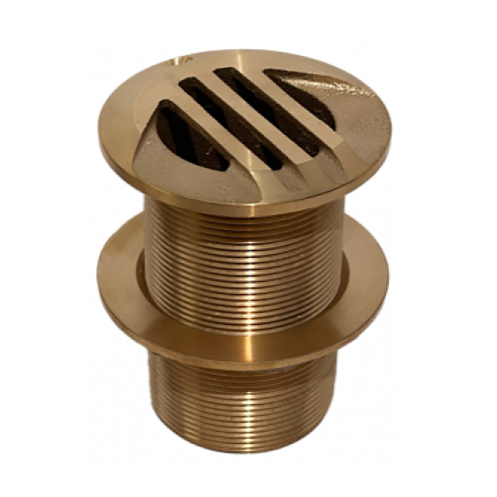 GROCO 1-1/4" Slotted Hi Speed Thru-Hull w/Nut [HSSLTH-1250-W]