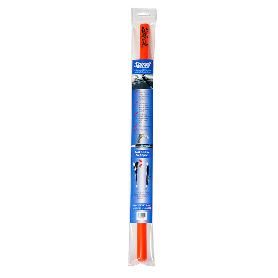 Spiroll Chafe Guard Orange for Lines up to 3/4"-1" Diameter [SPL-24-O-CG]
