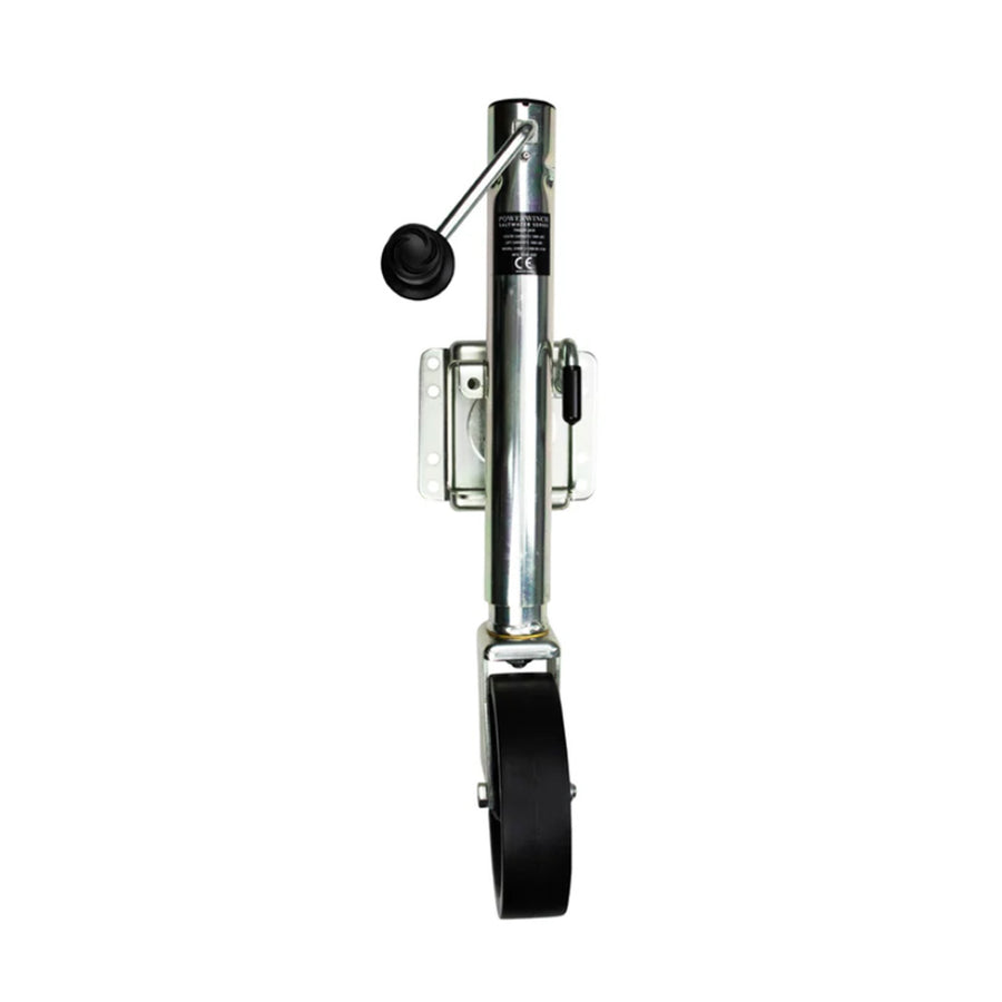 Powerwinch Saltwater Series Jack - 1500lb, Weld-On, Single Wheel, Zinc 500+ HR Salt Spray [21600-J-1500-B2-Z-R]