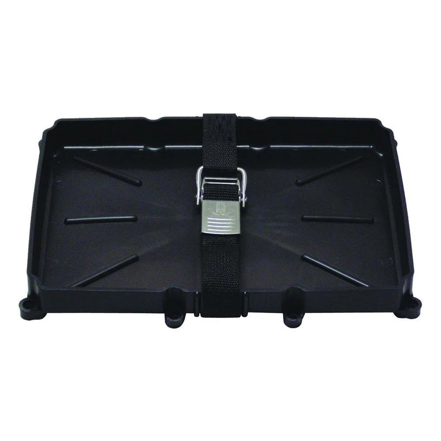 T-H Marine 24 Series Battery Holder Tray w/Stainless Buckled Strap [NBH-24-SSC-DP]