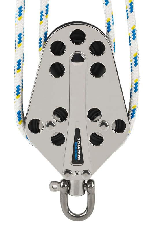 Schaefer Stainless Fiddle Block w/UC Sheave Max Line 5/8" (16mm)