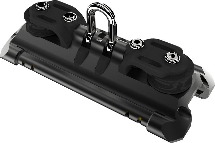 Lewmar Size 2 TB Car w/ Shackle & Pair CL Sheaves