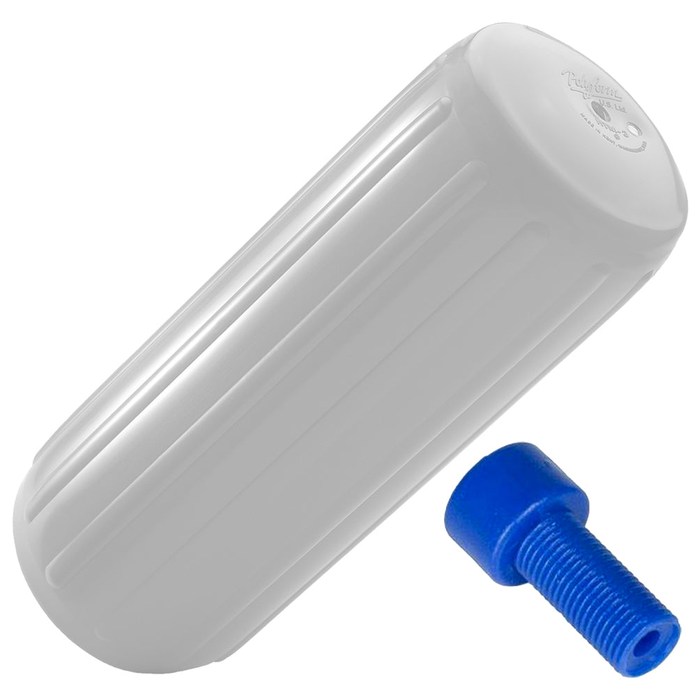 Polyform HTM-4 Fender 13.5" x 34.8" - White w/Adapter [HTM-4 WHITE W/AIR ADAPTER]
