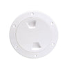 Beckson 4" Smooth Center Screw-Out Deck Plate - White [DP40-W]