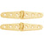 Whitecap Strap Hinge - Polished Brass - 6" x 1-1/8" - Pair [S-605BC]