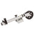 Fulton XLT 1500 lbs. Swing Away Bolt-On Jack w/12" Travel & 8" Poly Wheel - Sharkskin Finish [141133]