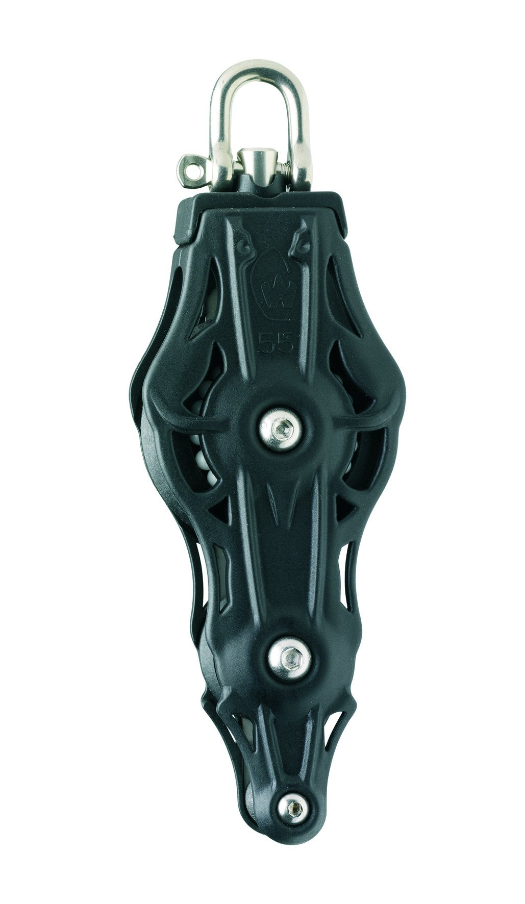 Wichard 2 11/64" (55mm) Ball Bearing Fiddle Block w/ Swivel Head & Becket