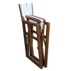 Whitecap Directors Chair w/White Batyline Fabric - Teak [63061]