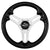 Schmitt Marine Torcello Lite 13" Wheel - Black Polyurethane Wheel w/Silver Spokes  Black Cap- 3/4" Tapered Shaft [PU063104-01R]