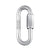 Peguet 5mm (3/16") Galvanized Steel Large Opening Maillon Rapide Quick Link