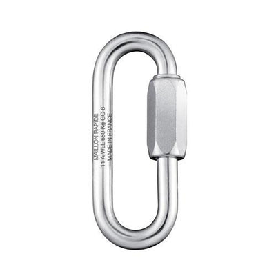Peguet 8mm (5/16") Galvanized Steel PPE Large Opening Maillon Rapide Quick Link