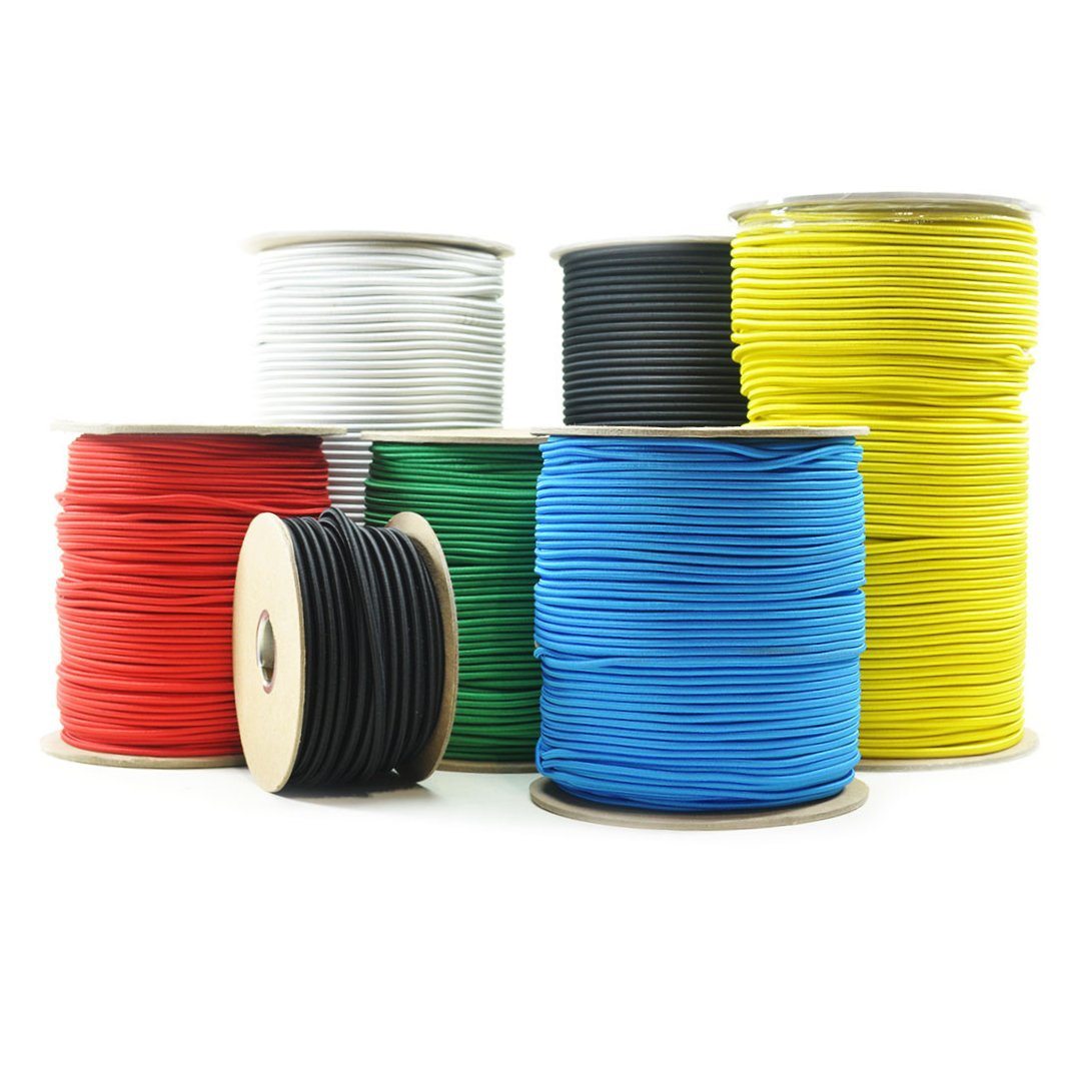 9.5' of 1/4" Novabraid Premium Shock Bungee Cord - White