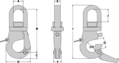 Tylaska SS10 Plunger Style Snap Shackle